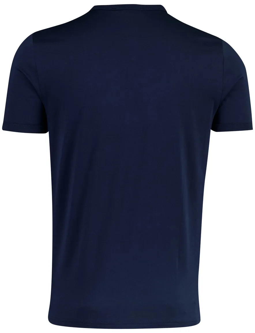 T-shirt Fred Perry donkerblauw katoen normale fit