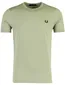 Groen t-shirt Fred Perry katoen ronde hals