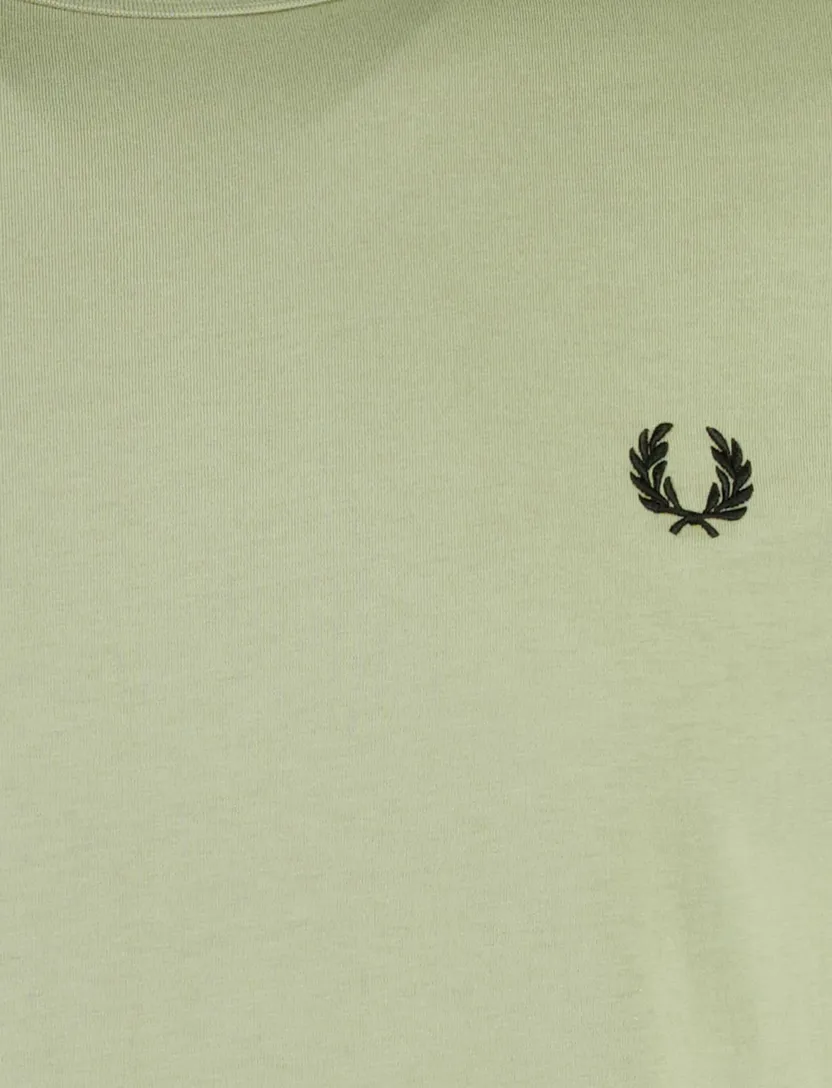 Groen t-shirt Fred Perry katoen ronde hals