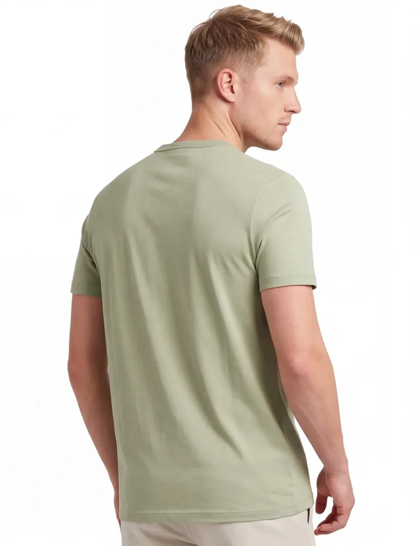 Groen t-shirt Fred Perry katoen ronde hals