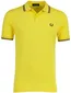 Fred Perry polo geel 2 knoops