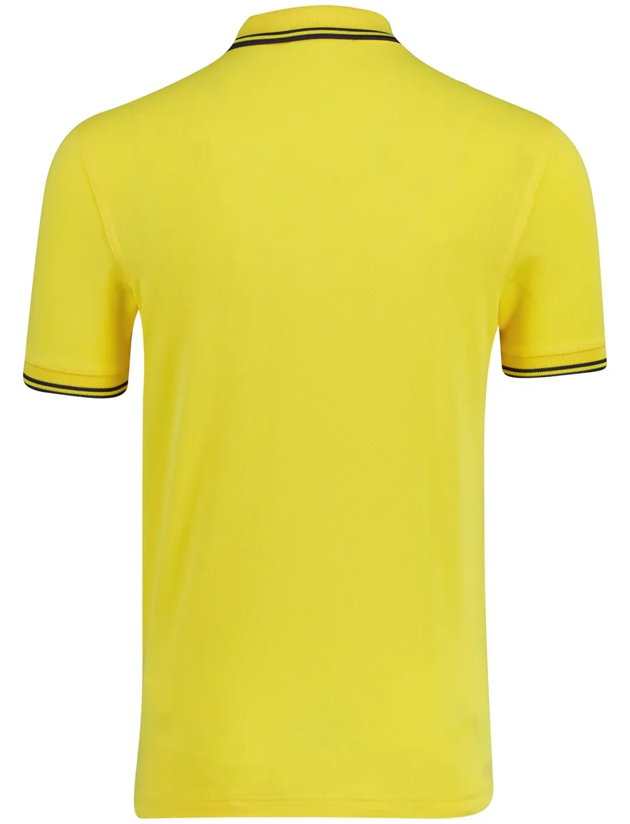 Poloshirt 2-knoops pique Fred Perry geel 100% katoen