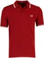 Rood poloshirt Fred Perry normale fit korte mouw