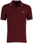 Poloshirt Fred Perry rood normale fit korte mouw