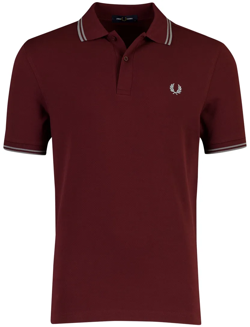 Poloshirt Fred Perry rood normale fit korte mouw
