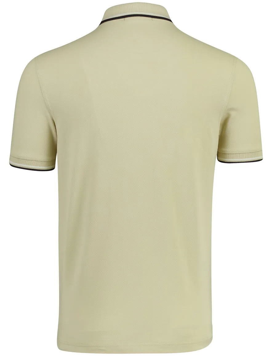 Poloshirt 2-knoops pique Fred Perry beige 100% katoen