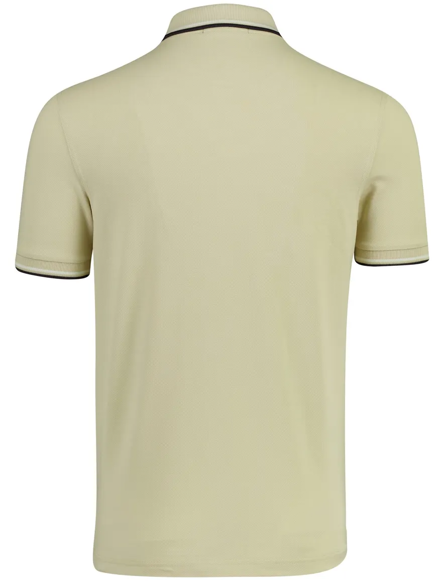 Poloshirt 2-knoops pique Fred Perry beige 100% katoen