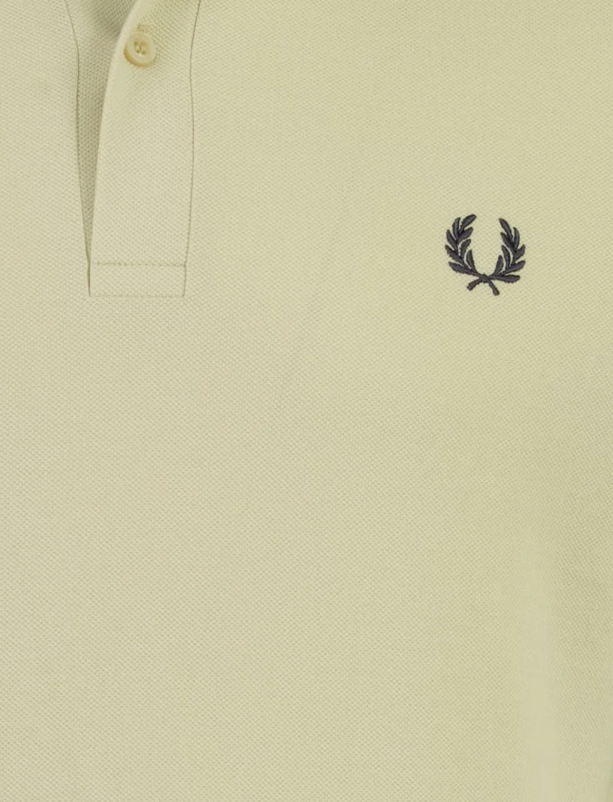Poloshirt 2-knoops pique Fred Perry beige 100% katoen