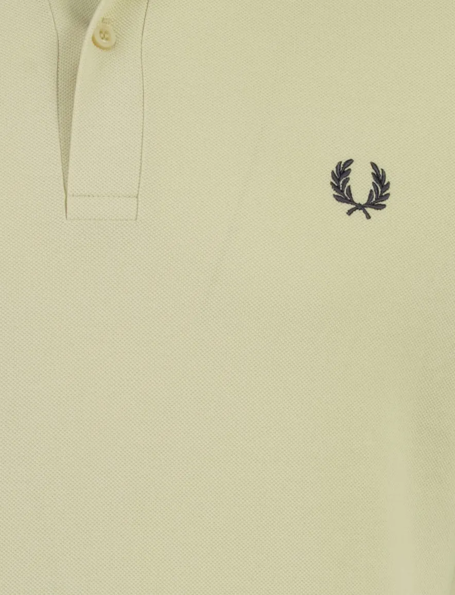 Poloshirt 2-knoops pique Fred Perry beige 100% katoen