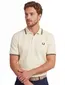 Lichtgeel poloshirt Fred Perry normale fit 2-knoops katoen pique