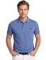 Poloshirt 2-knoops pique Fred Perry blauw omlijnde kraag