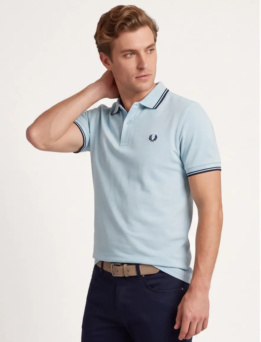 Fred Perry polo lichtblauw