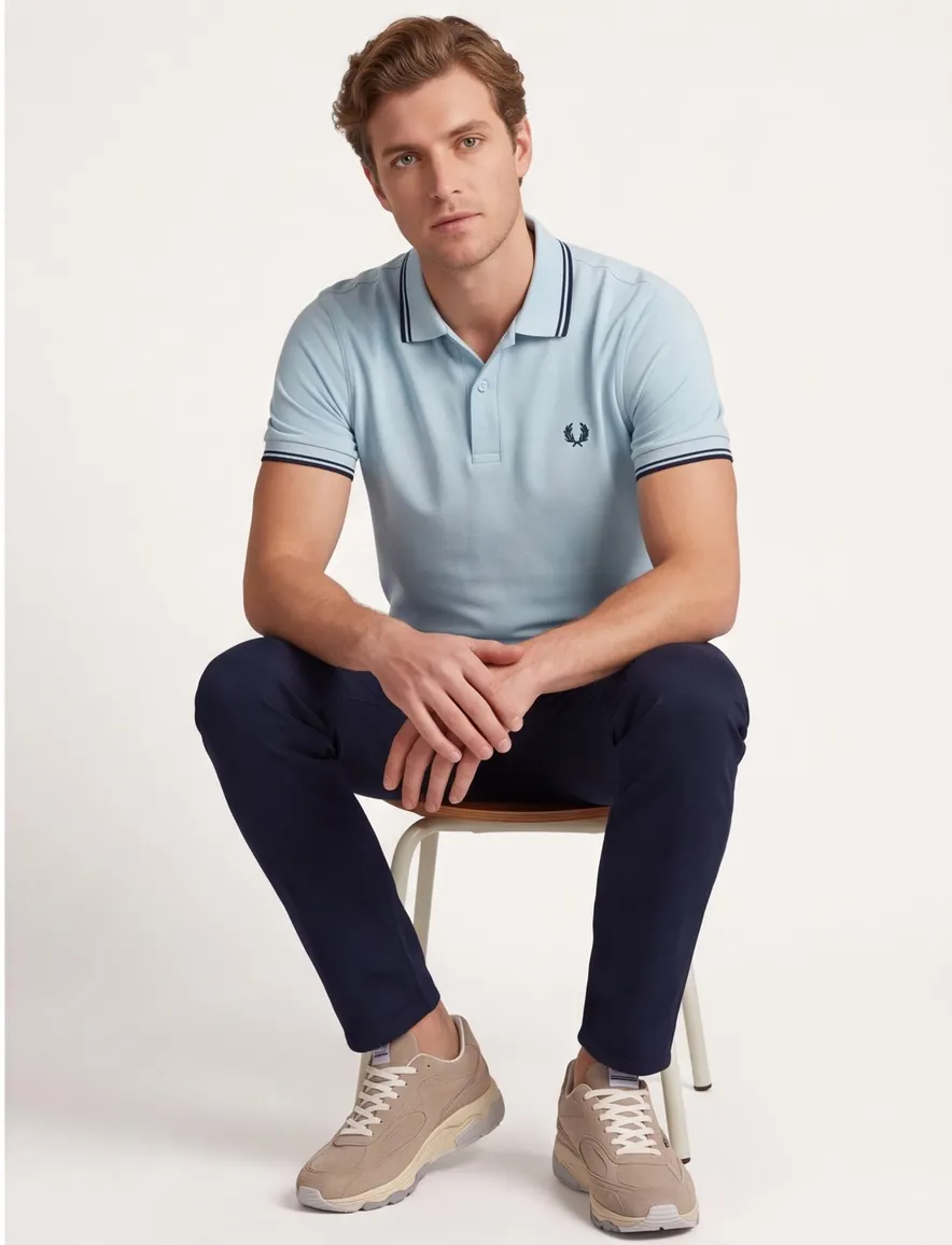 Fred Perry polo lichtblauw