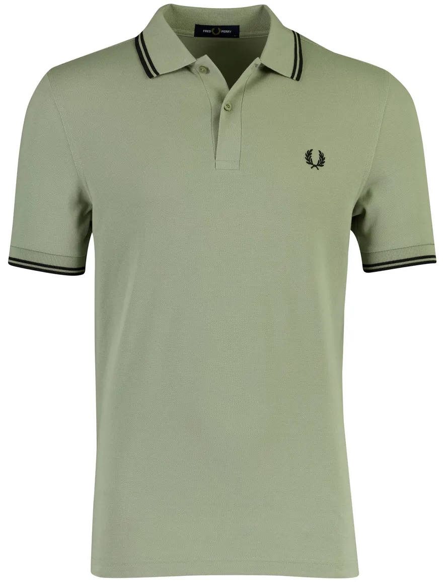 Groene polo Fred Perry korte mouw normale fit
