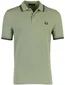 Poloshirt Fred Perry groen normale fit 2 knoops