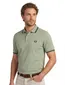 Poloshirt Fred Perry groen normale fit 2 knoops
