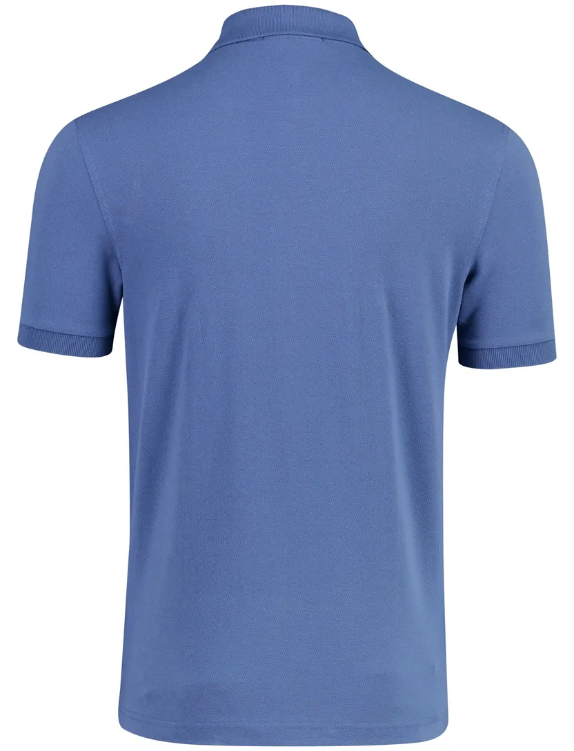 Blauw poloshirt Fred Perry normale fit 2-knoops katoen pique