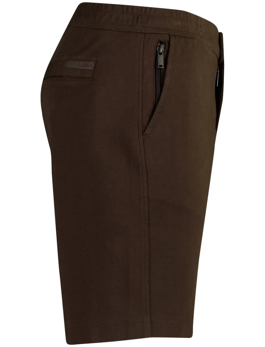 Aeden flatfront short bruin