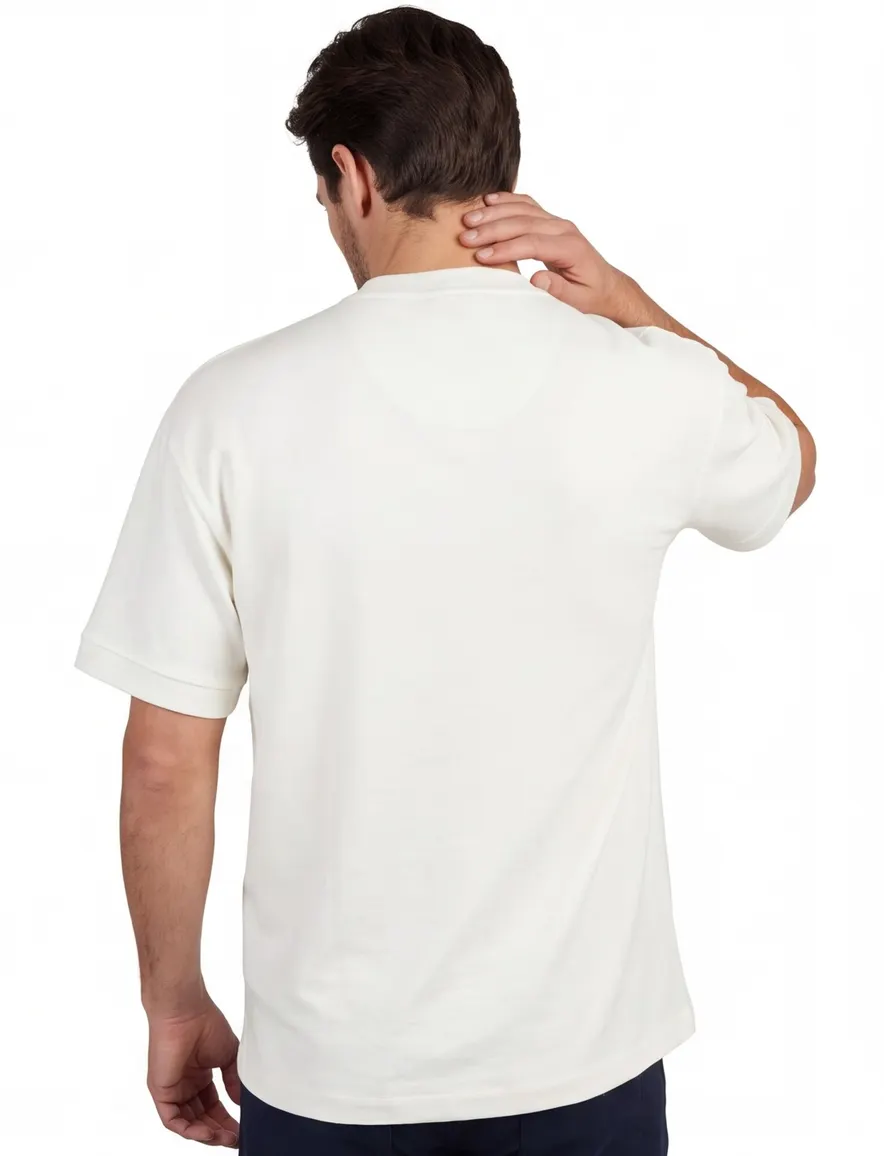 Aeden T-shirt ronde hals wit