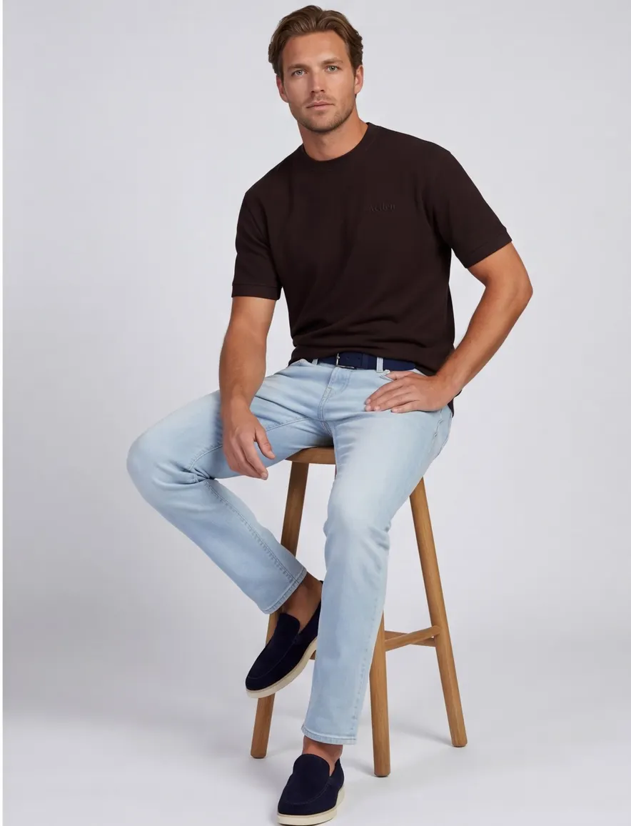T-shirt Aeden bruin