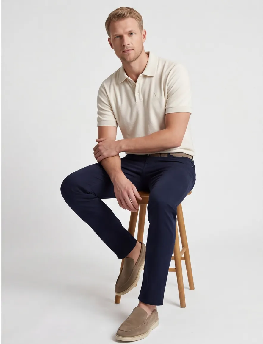 Poloshirt Aeden beige