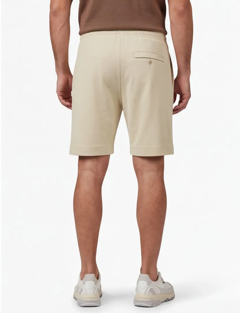 Shorts Aeden creme elastische band