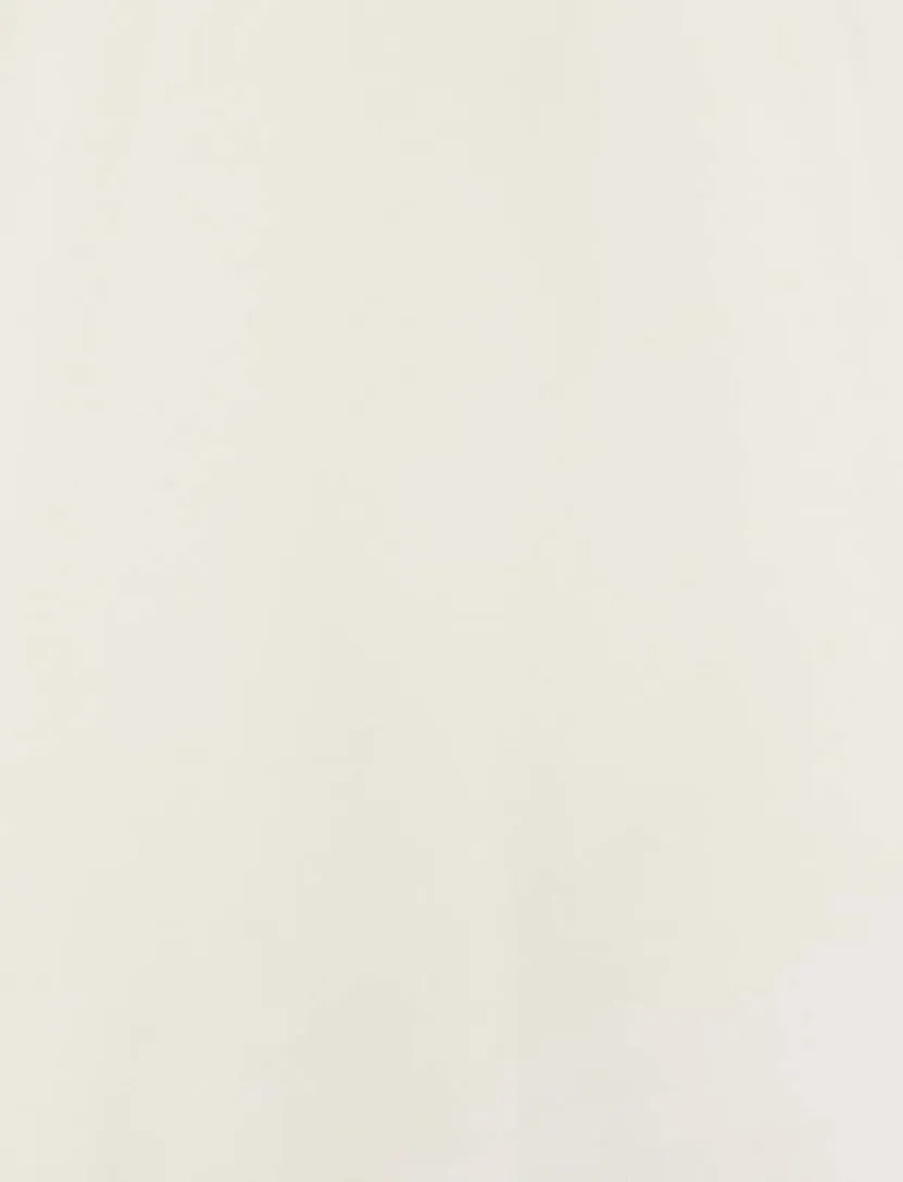 T-shirt Aeden ronde hals backprint creme wijde fit