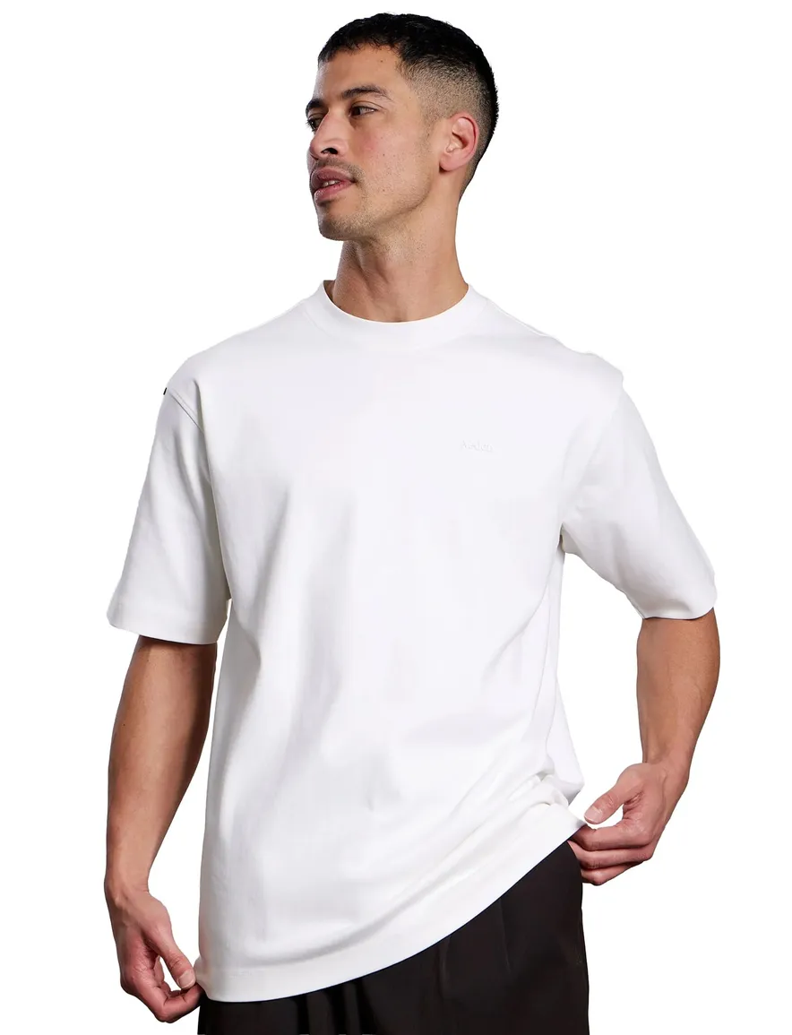Aeden Adrio t-shirt off white organisch katoen backprint