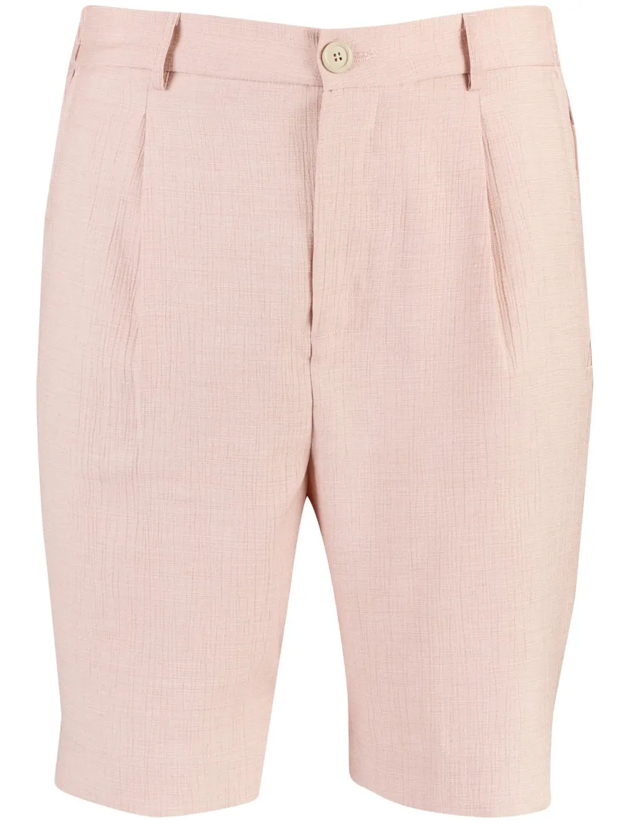 Aeden bandplooi shorts roze gemêleerd