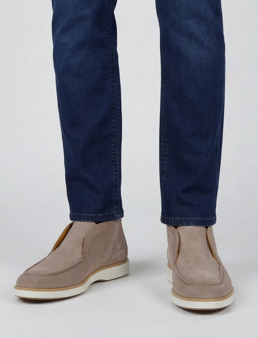 Magnanni loafers beige suede hoog