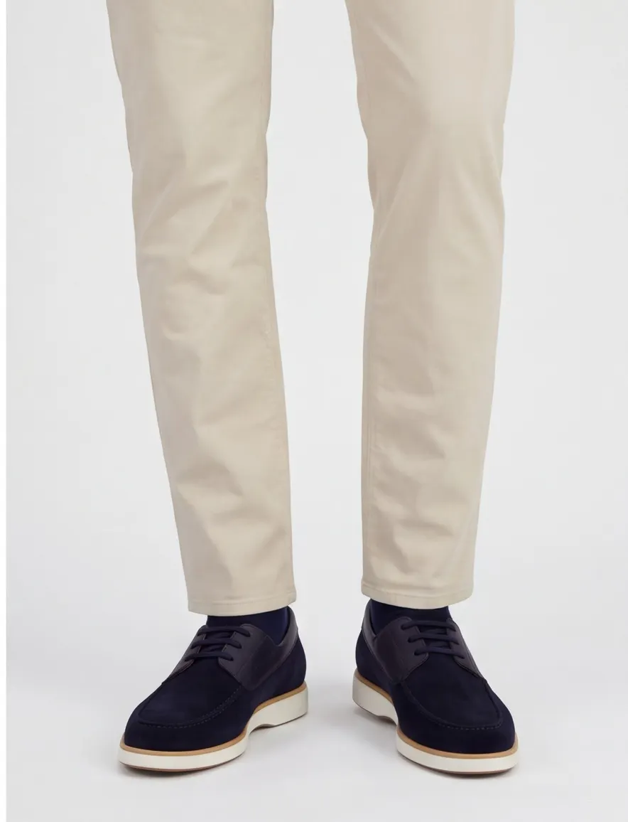Suede Instappers Magnanni donkerblauw