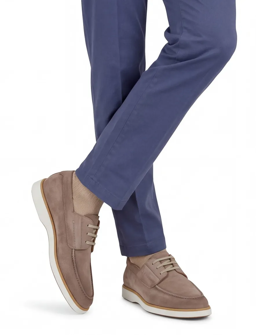 Suede Instappers Magnanni camel