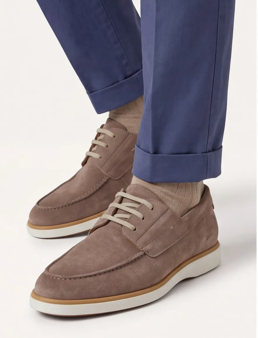 Suede Instappers Magnanni camel