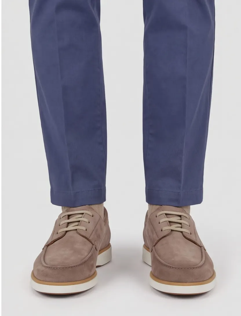 Instappers Magnanni donker beige suede