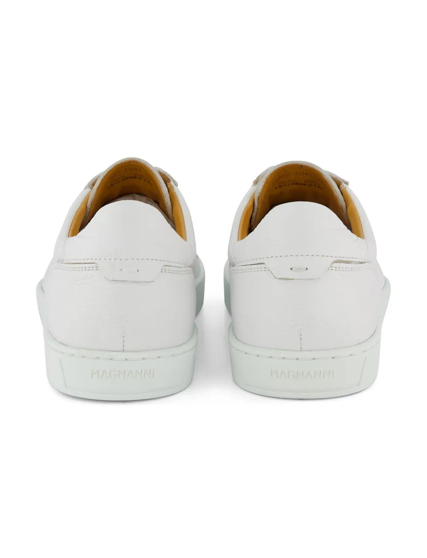instappers leer wit Magnanni met witte zool