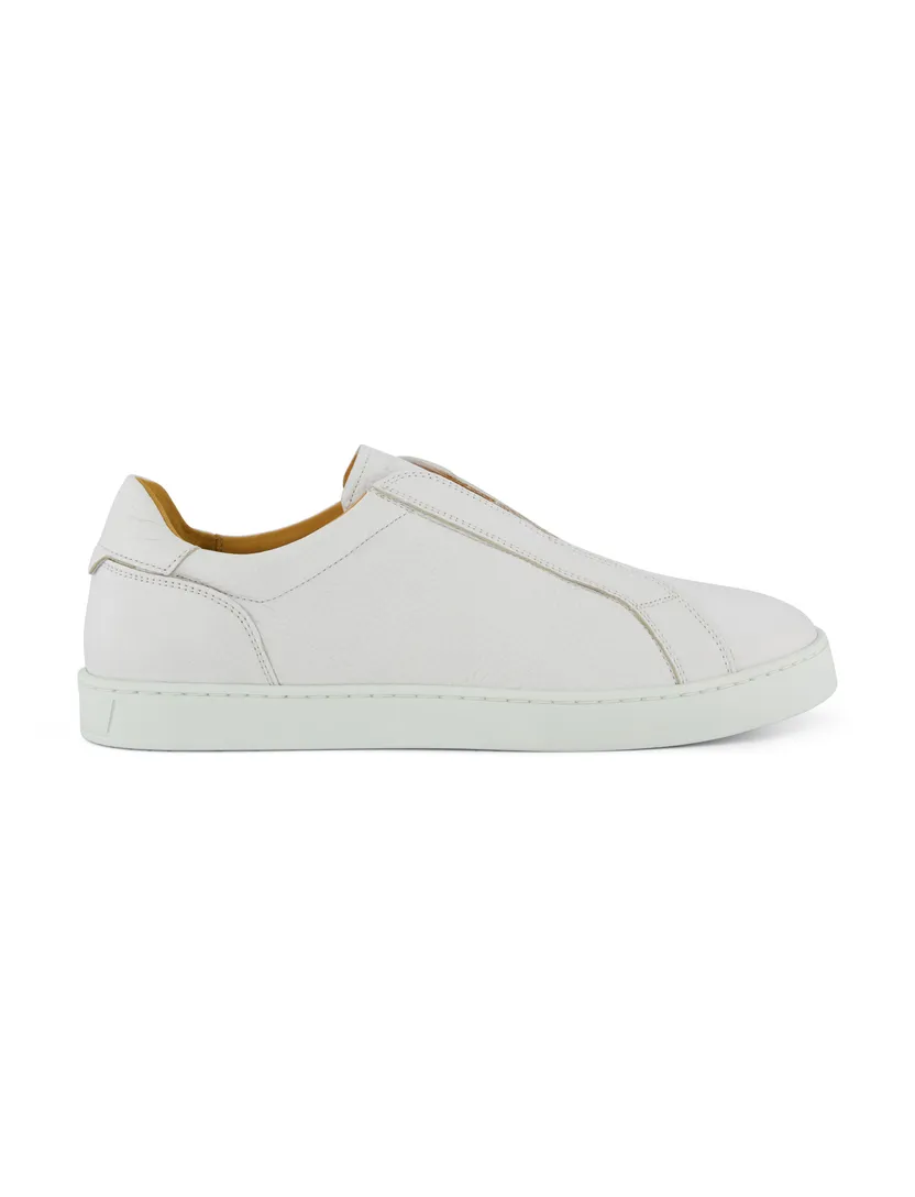 instappers leer wit Magnanni met witte zool