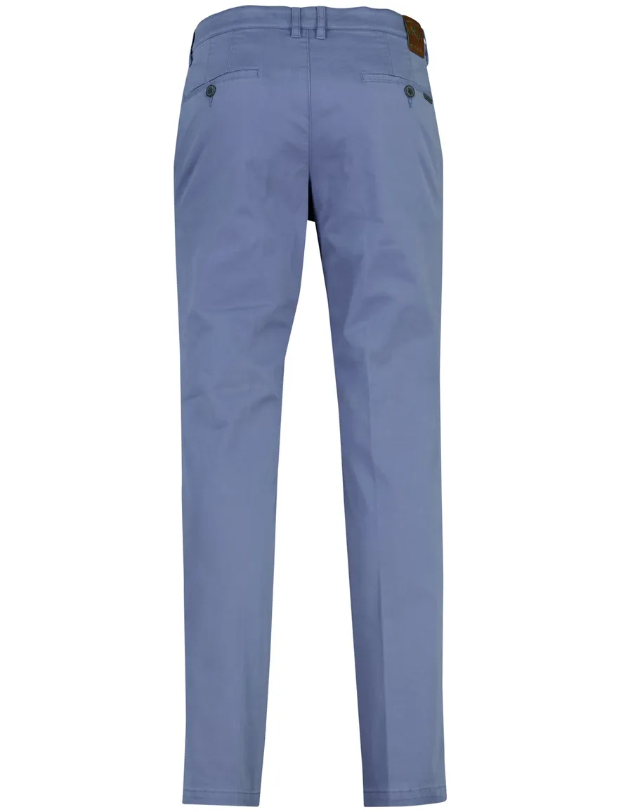 blauwe pantalon M.E.N.S. Madison flatfront model normale fit