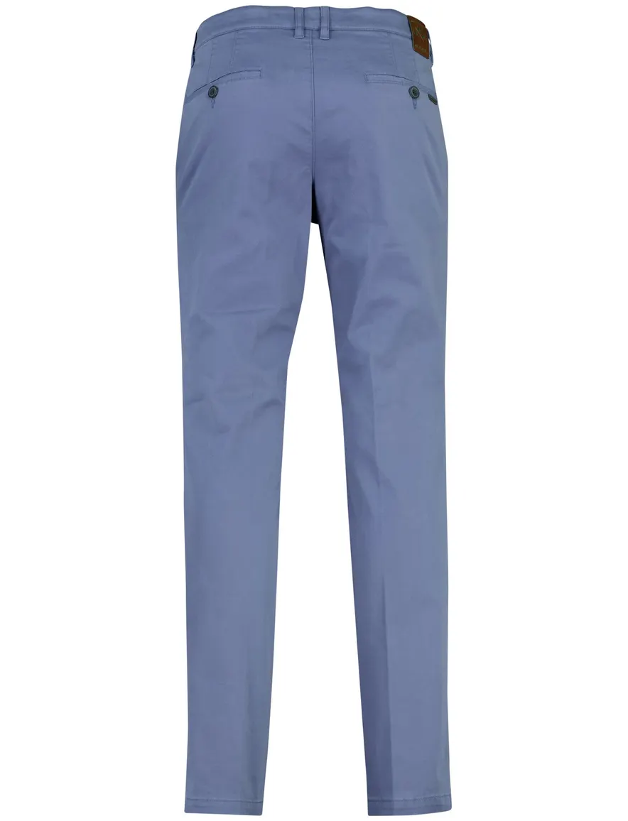blauwe pantalon M.E.N.S. Madison flatfront model normale fit
