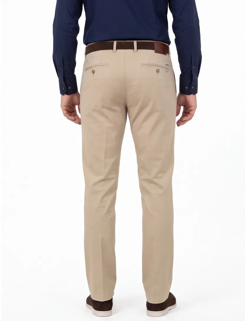 Broek M.E.N.S. Madison camel normale fit