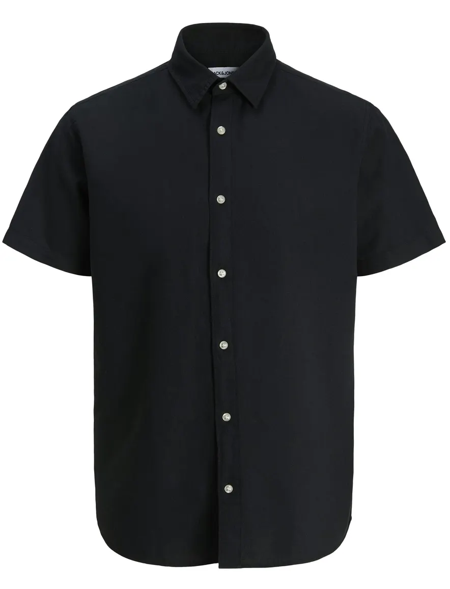 Jack & Jones Plus Size overhemd korte mouw zwart