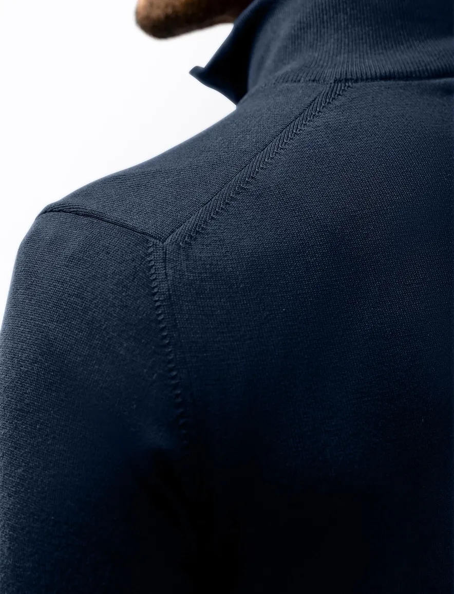 Half zip trui donkerblauw State of Art