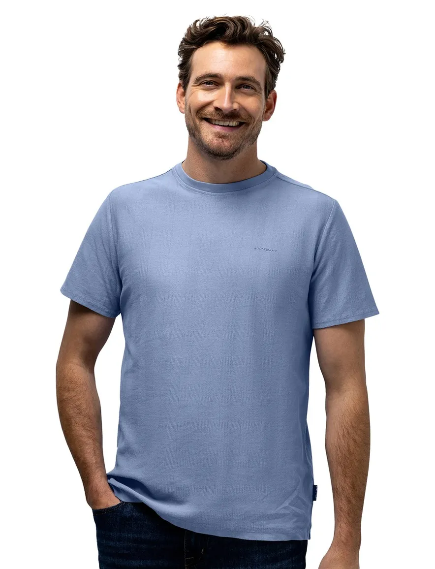 Blauw regular fit t-shirt State of Art