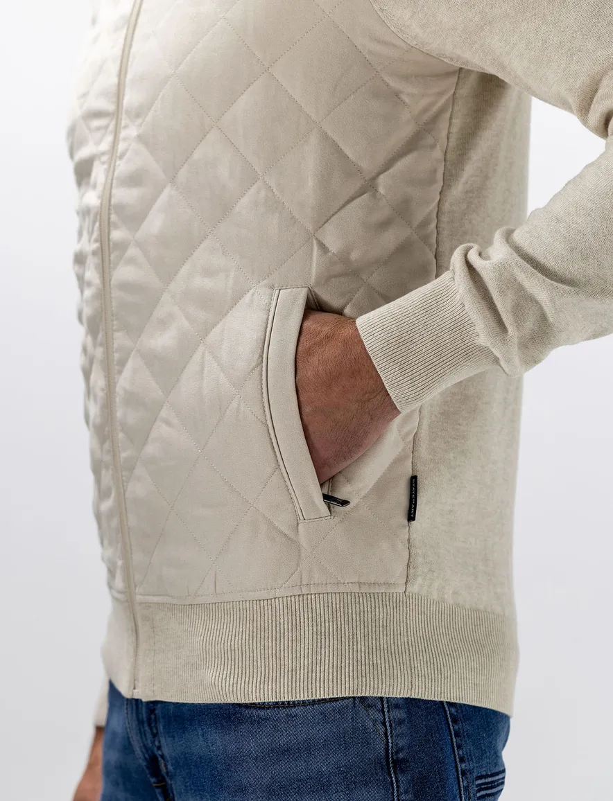 Regular fit outdoor gemêleerd beige State of Art vest