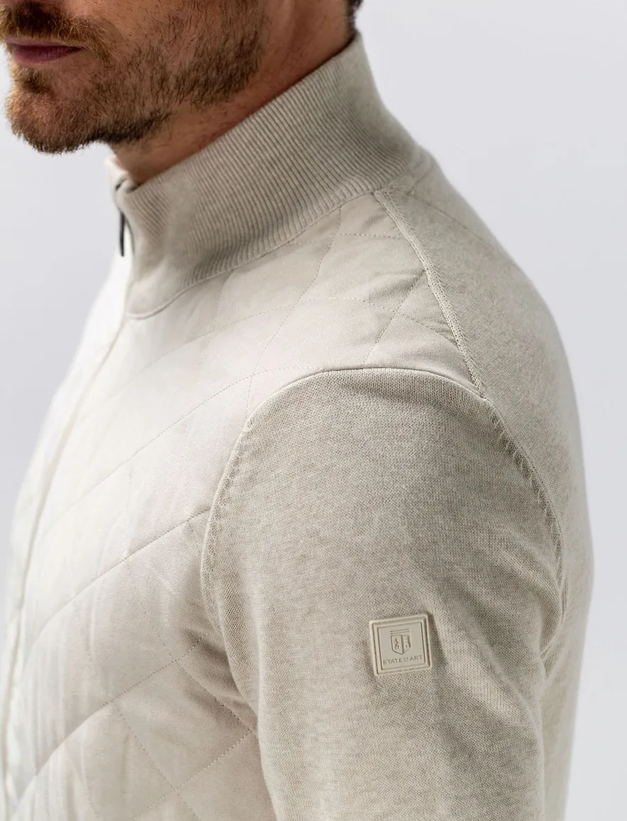 Outdoor gemêleerd beige vest State of Art