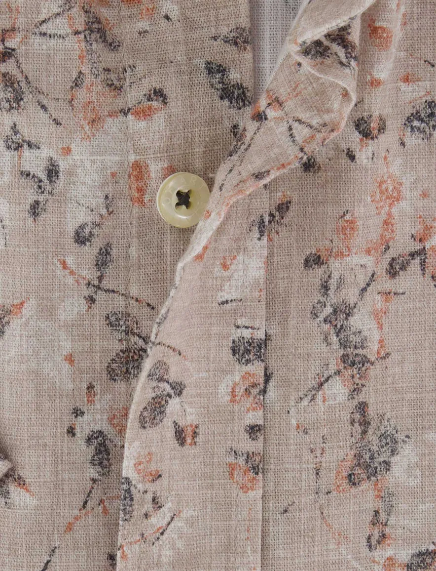 State of Art overhemd korte mouw beige