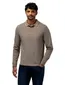 Polo lange mouw State of Art jersey bruin