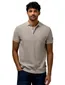 State of Art Regular Fit poloshirt grijs structuur
