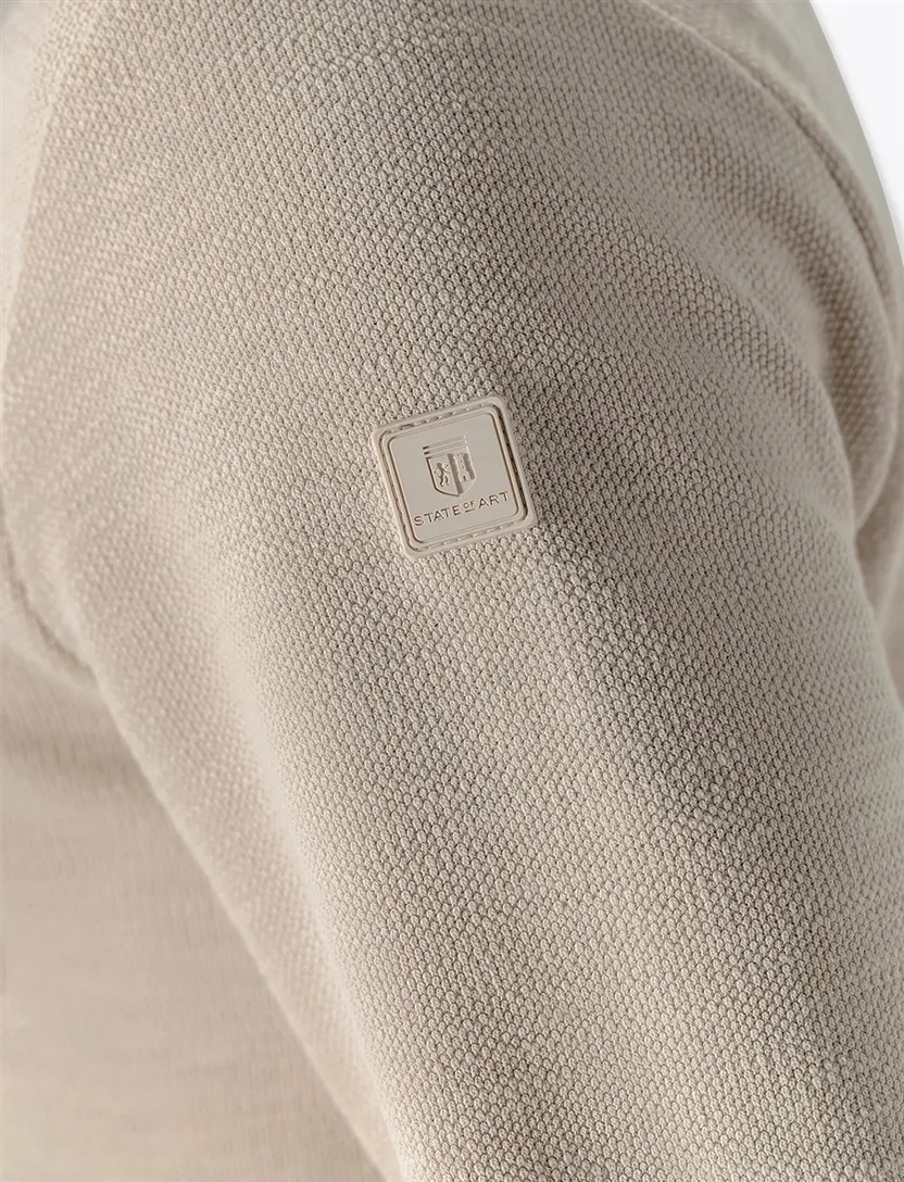Beige vest State of Art katoen