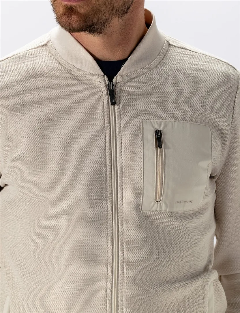 Beige vest State of Art katoen
