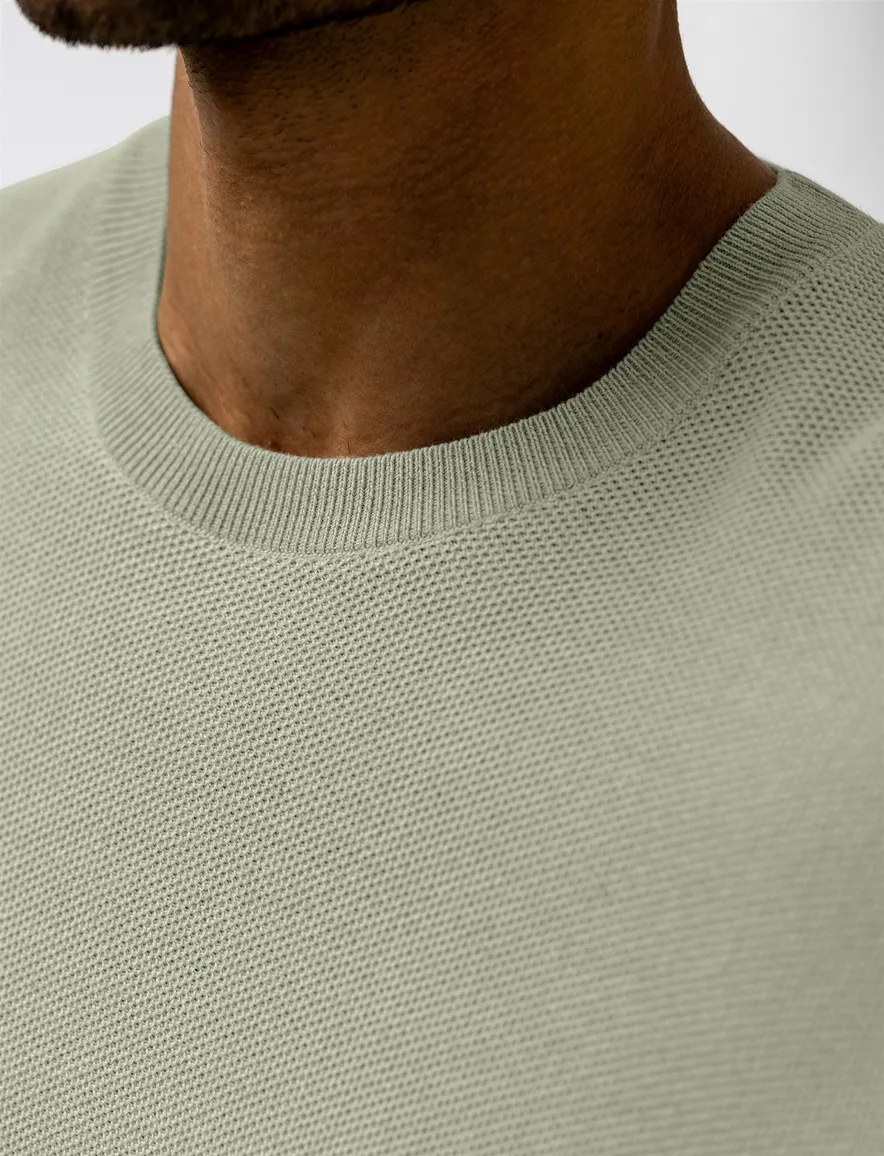 State of Art trui groen regular fit